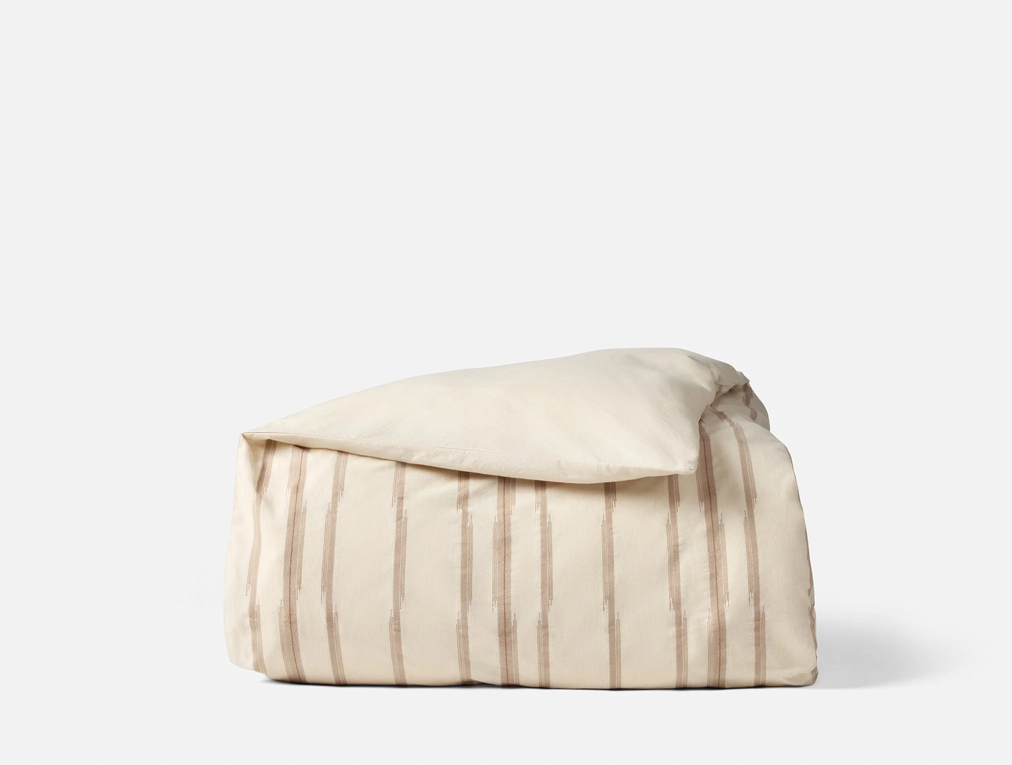 Coyuchi Cazadero Stripe Organic Duvet Cover