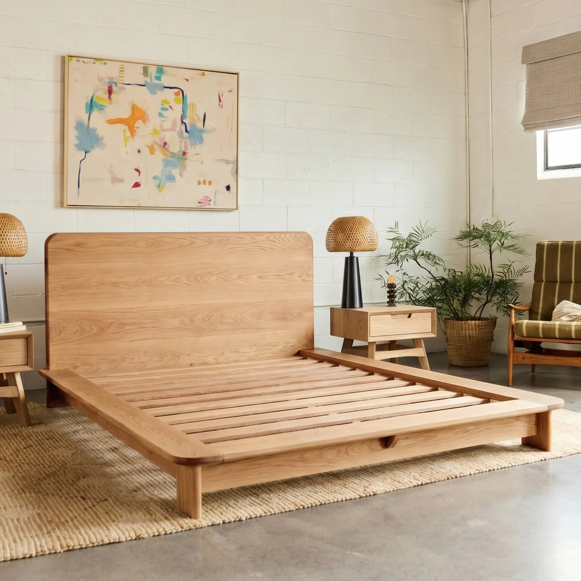 Marin Wood Bed Frame - Image 6